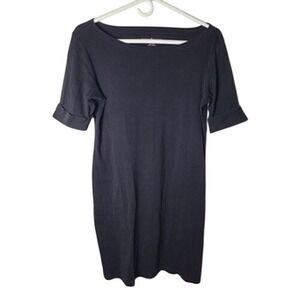 karen scott t shirt dress Karen Scott Sport T-Shirt Dress Women's Small Short Sleeve Above Knee Navy Blue